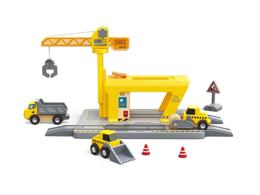 Spoorwegkraan voor bouwprojecten