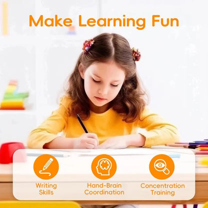 CRIATIVAE™ Reusable Handwriting Workbook – 6 Books Learning Set for Kids