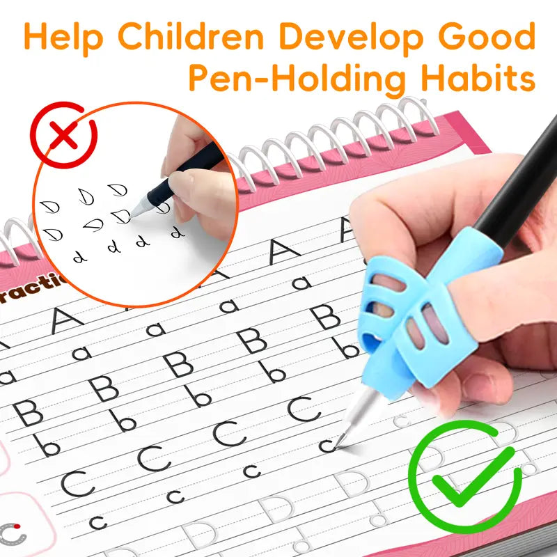 CRIATIVAE™ Reusable Handwriting Workbook – 6 Books Learning Set for Kids
