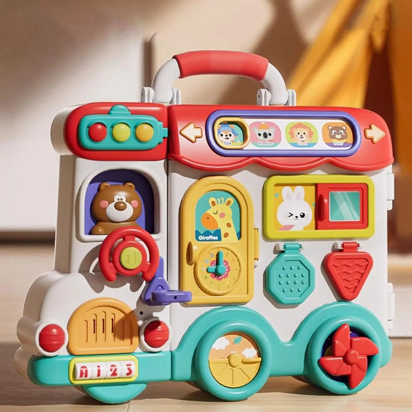 Busy Board for Kids – 54-in-1 Sensory Activity Toy with Lights & Sounds