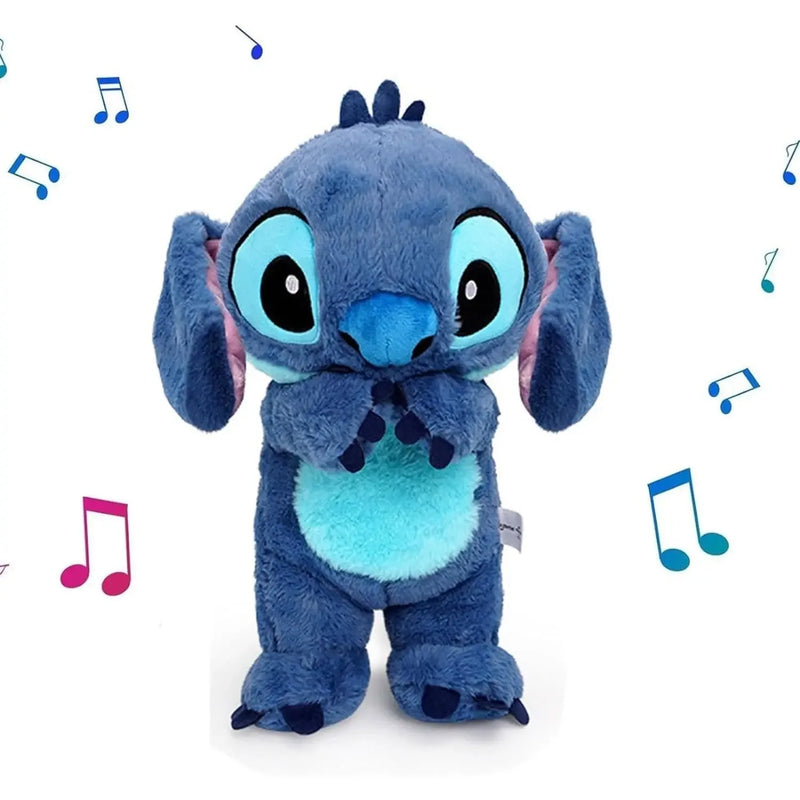 Stitch Soothing Plush Toy – 30cm Breathing Light & Music Sleep Doll