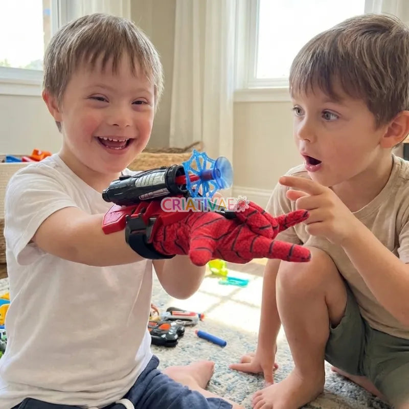 Spider Shot Hero Web Launcher – Suction Cup Web Slinger Wrist Toy & Glove Set | CRIATIVAE