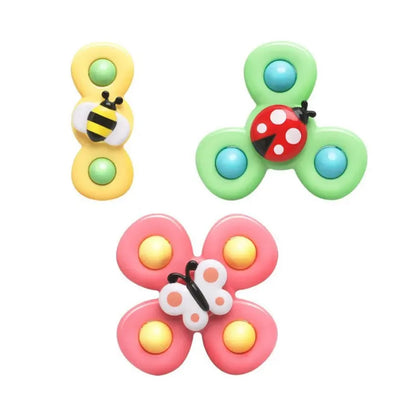 Baby Spinner Suction Cup Sensory Toy for Fine Motor Skills & Bath Fun | CRIATIVAE