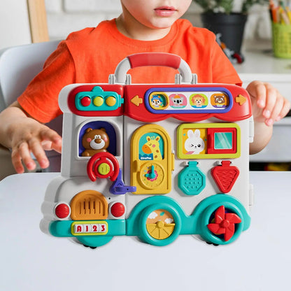 Busy Board for Kids – 54-in-1 Sensory Activity Toy with Lights & Sounds