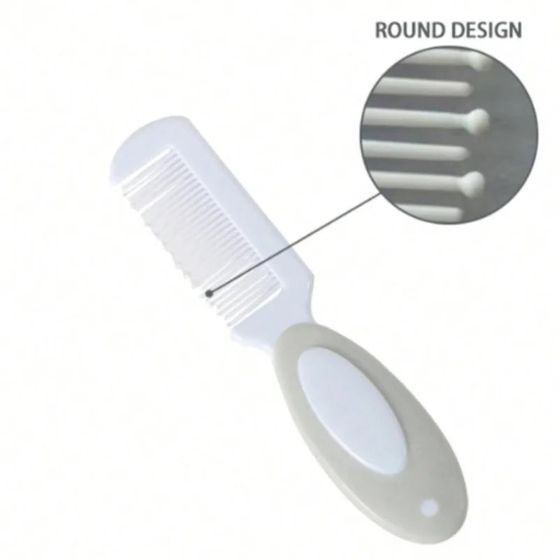 6-Piece Baby Grooming Kit – Nail Clipper, Brush, Comb & Scissors