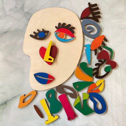 Geometric Wooden Art Play Set