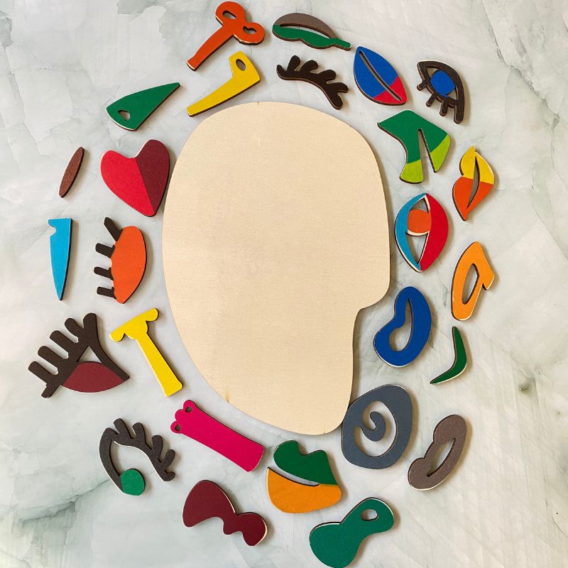 Geometric Wooden Art Play Set