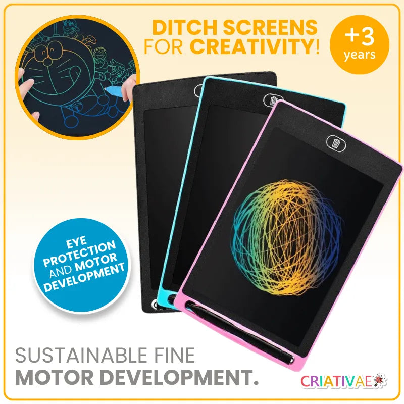 Magic Educational Drawing Tablet for Kids – Screen-Free Reusable Learning Board for Writing, Drawing & Motor Skill Development | CRIATIVAE