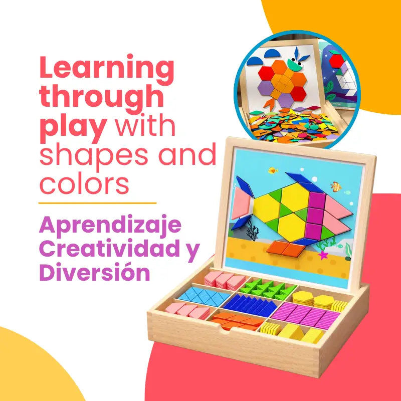 Educational Magnetic Tangram for Kids – Learning & Building Puzzle Toy | CRIATIVAE