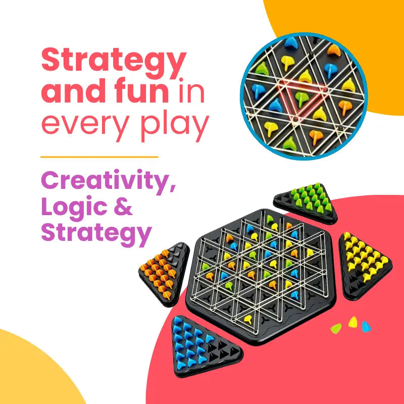 Magnetic Triangle Game – Develop Logic & Strategy | CRIATIVAE