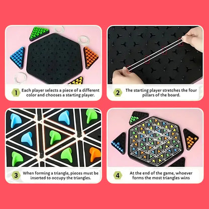 Magnetic Triangle Game – Develop Logic & Strategy | CRIATIVAE