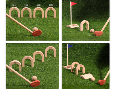 Classic Wooden Croquet Game Sets