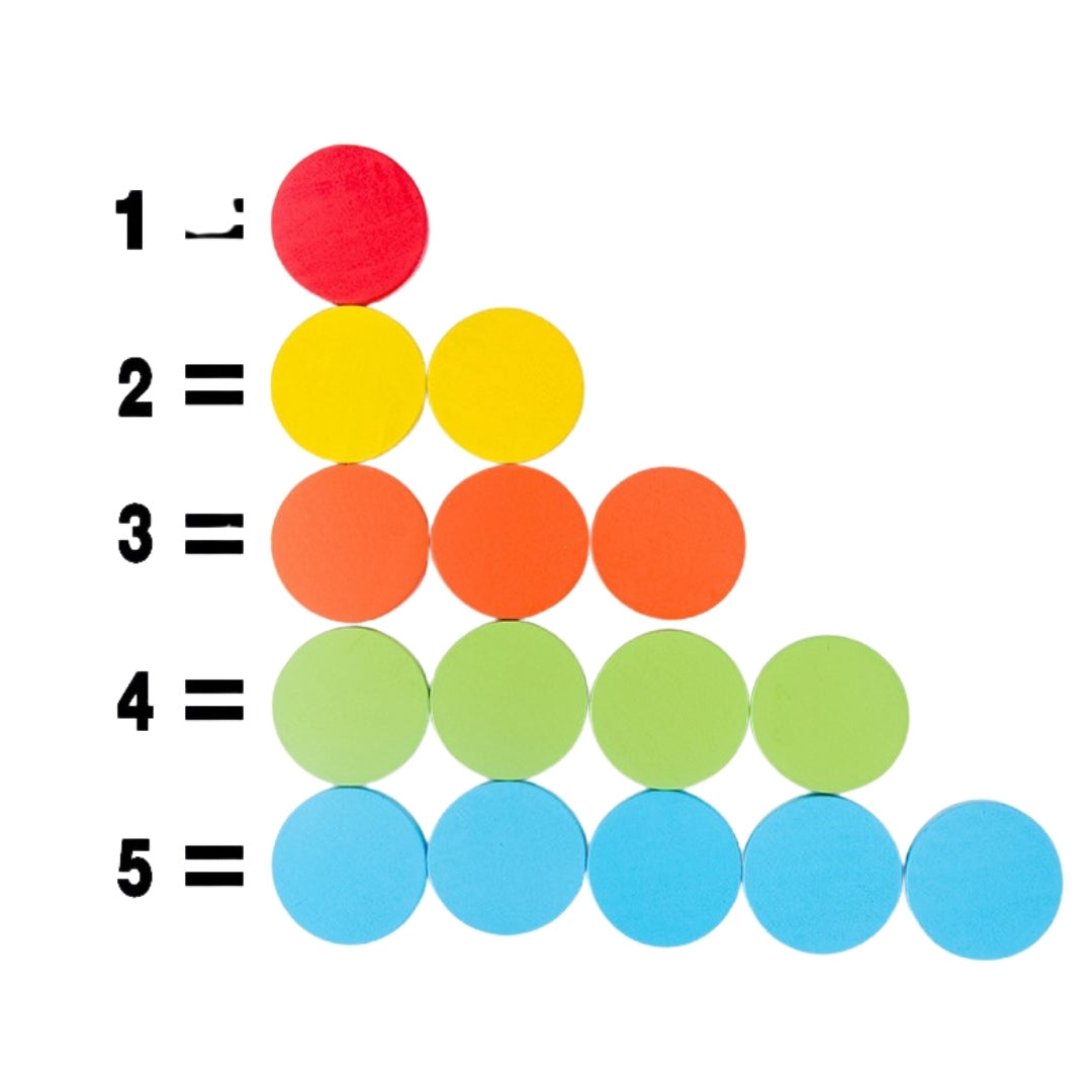 Color Sorting Cups and Discs Set