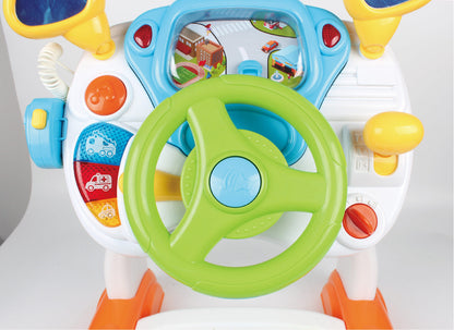 Interaktives Fahrsimulator-Spielzeug für Kleinkinder mit Soundeffekten und Steuerung