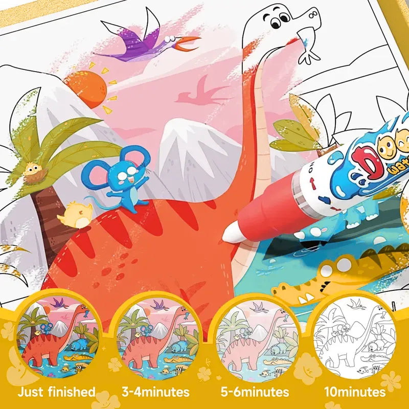 Criativae Water Coloring & Doodle Books for Toddlers – Reusable Paint with Water Activity Set | CRIATIVAE