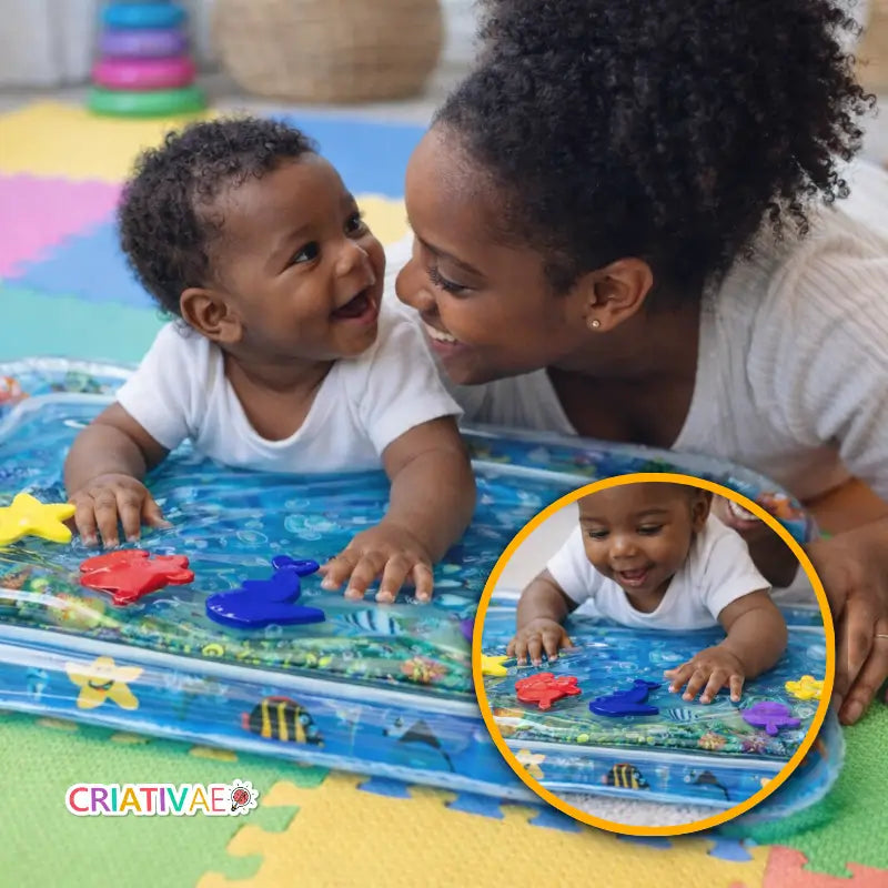 Sensory Tummy Time Water Mat | Safe Development Comfort | CRIATIVAE