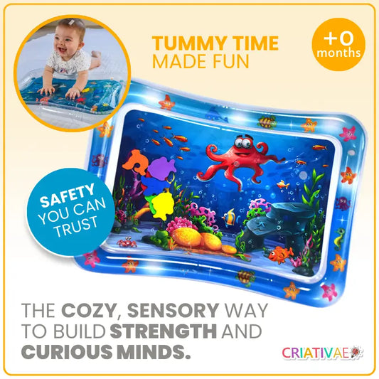 Sensory Tummy Time Water Mat | Safe Development Comfort | CRIATIVAE