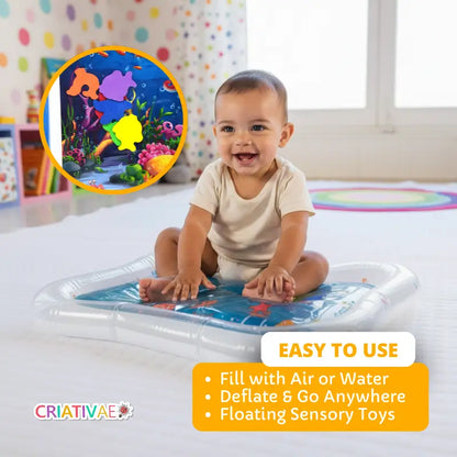 Sensory Tummy Time Water Mat | Safe Development Comfort | CRIATIVAE