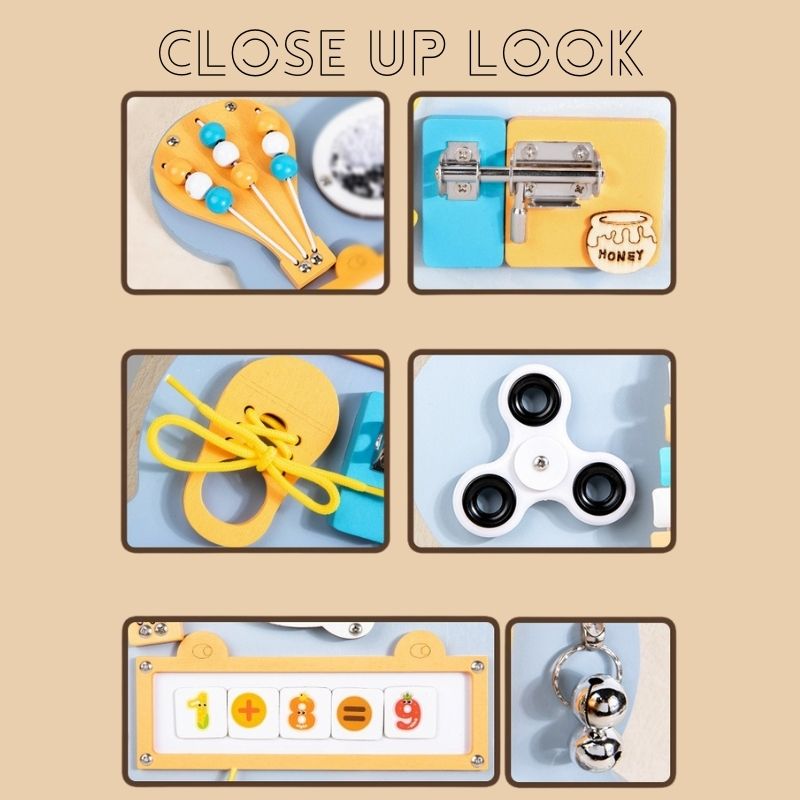 Engaging Bear Educational Activity Board