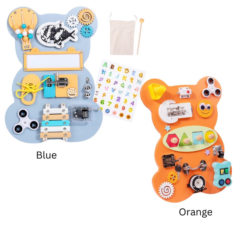 Engaging Bear Educational Activity Board