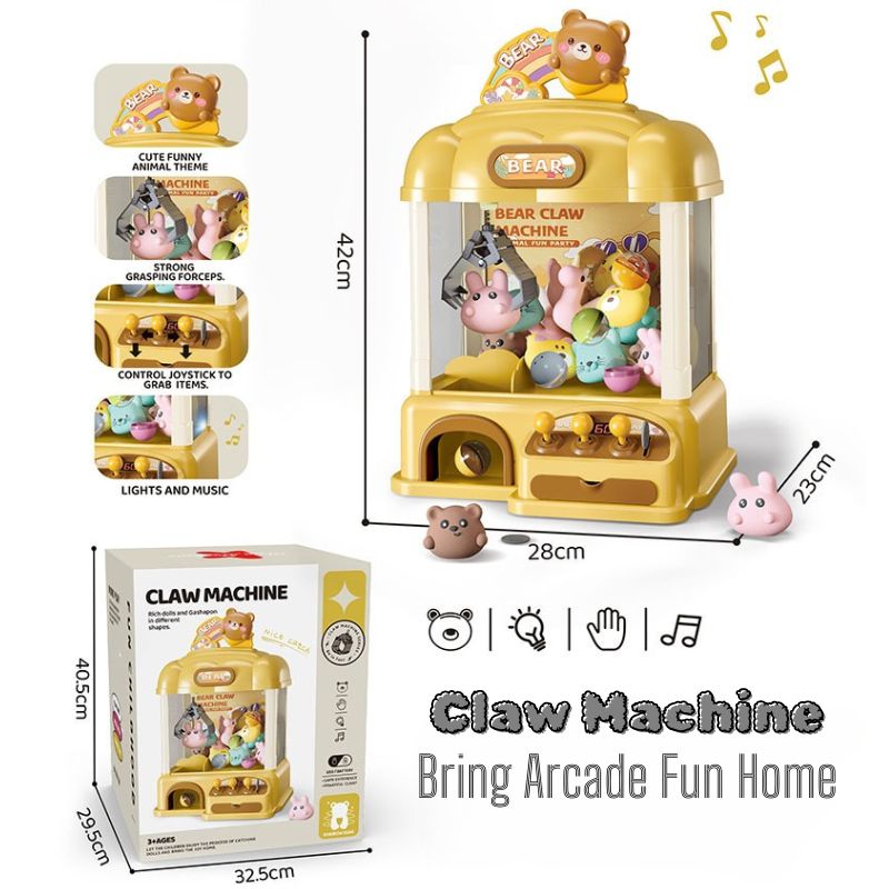 Bear Home Arcade Claw Grabber Machine