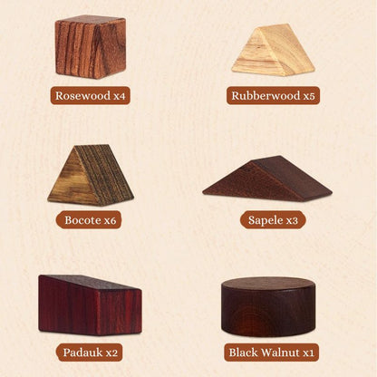 Deluxe Natural Wooden Learning Toy Collection