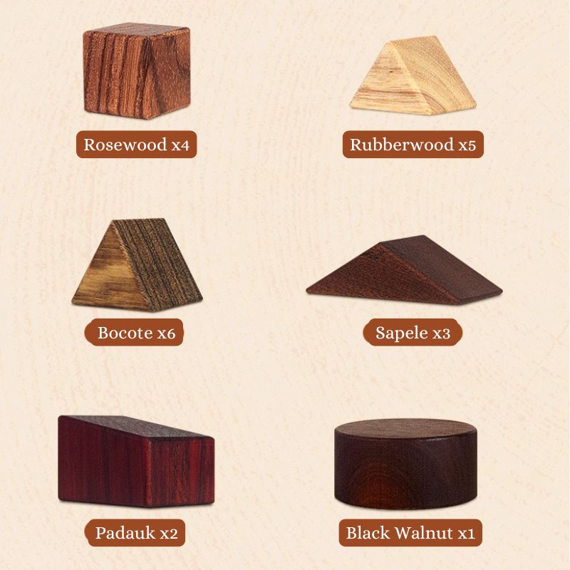 Deluxe Natural Wooden Learning Toy Collection