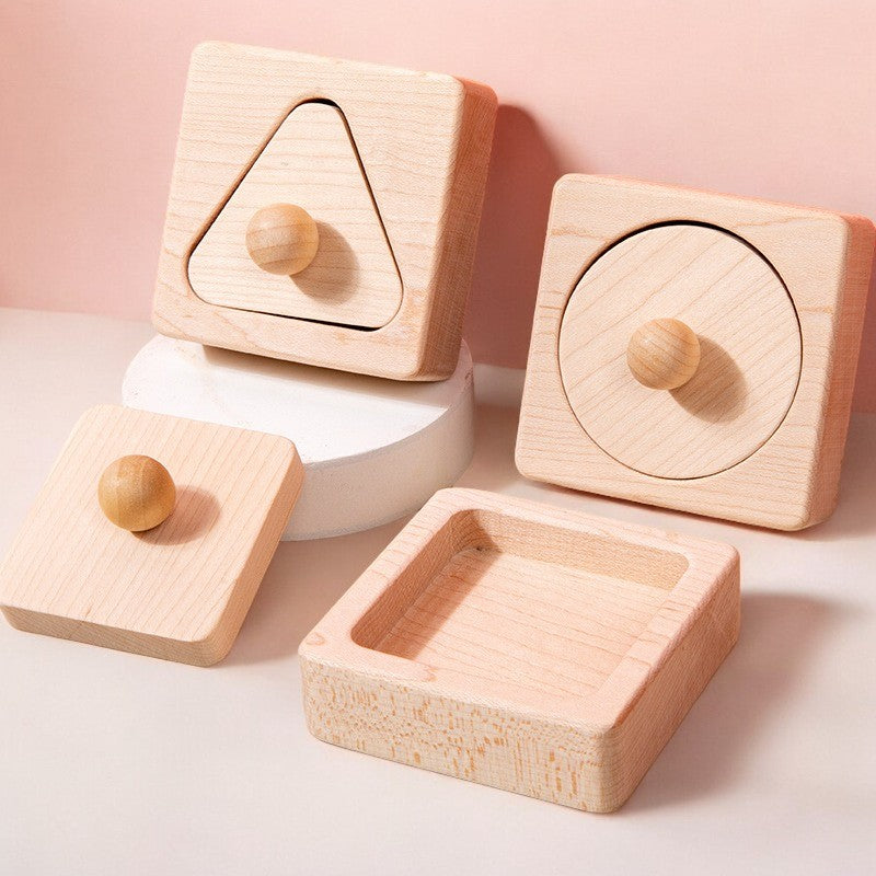 Wooden Shape Sorting Board for Young Children