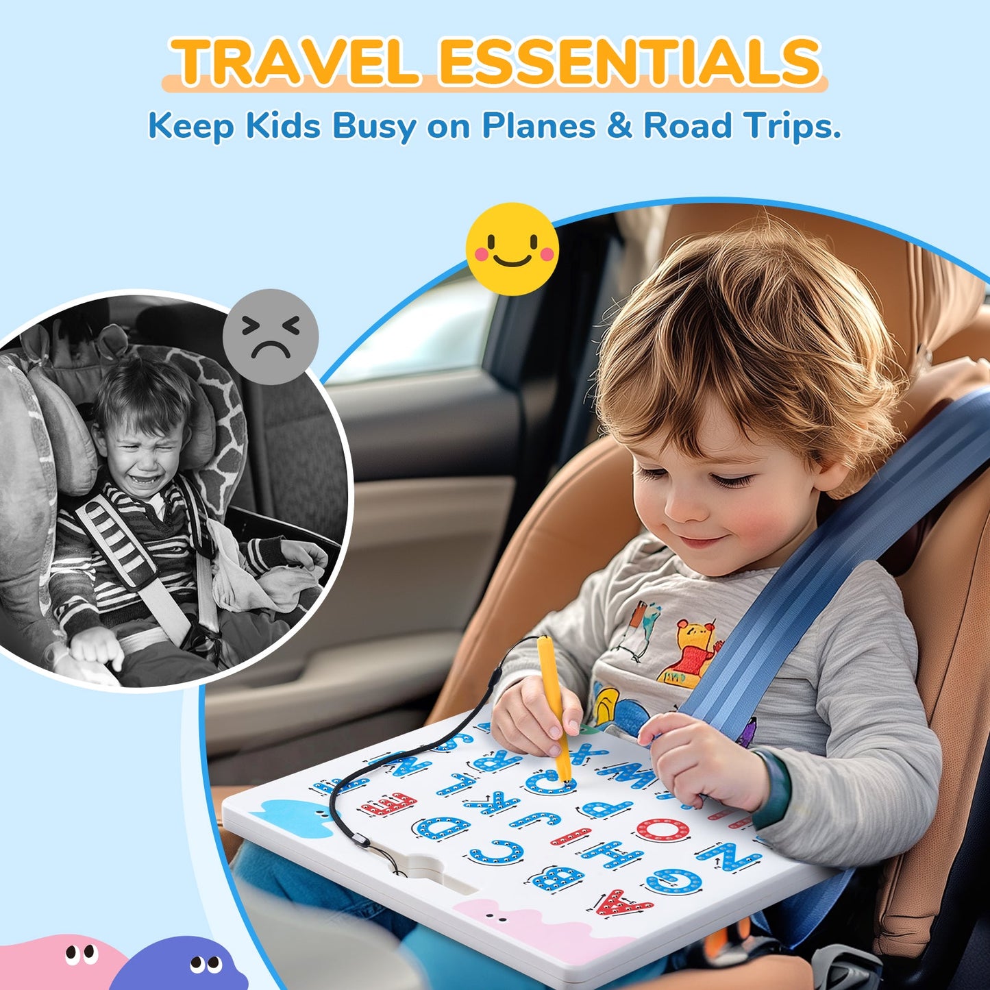 Magnetic Alphabet Tracing Board – Premium 2-Sided Educational Tool | CRIATIVAE