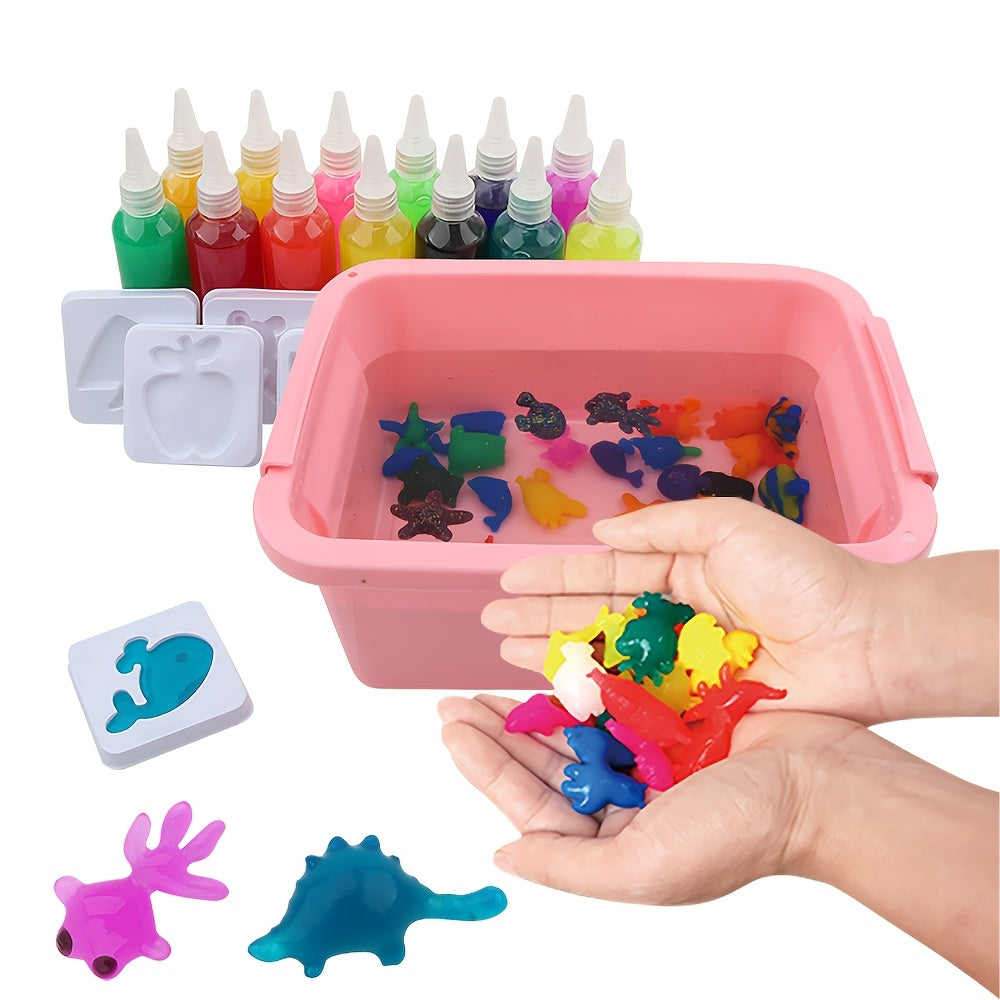 Magic Water Elf Gel Toy Set – DIY Art Kit with Molds & Color Gel