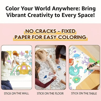 Long Drawing Roll for Kids – Foldable, Creative Fun | Art & Learning Gift