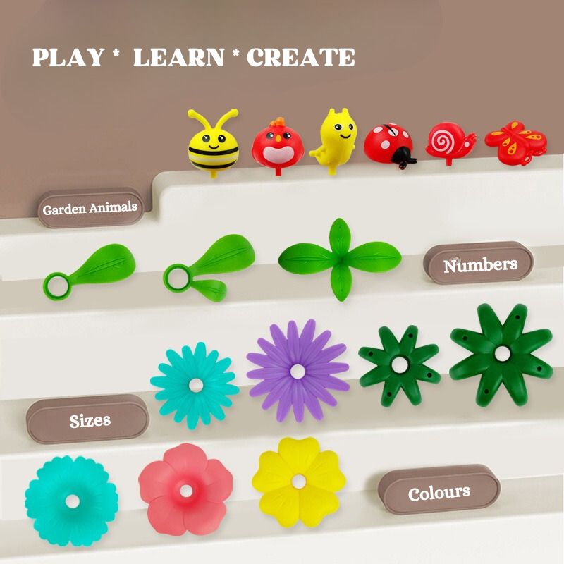 Create Your Own Flower Garden Building Set - 191pc/322pc Options