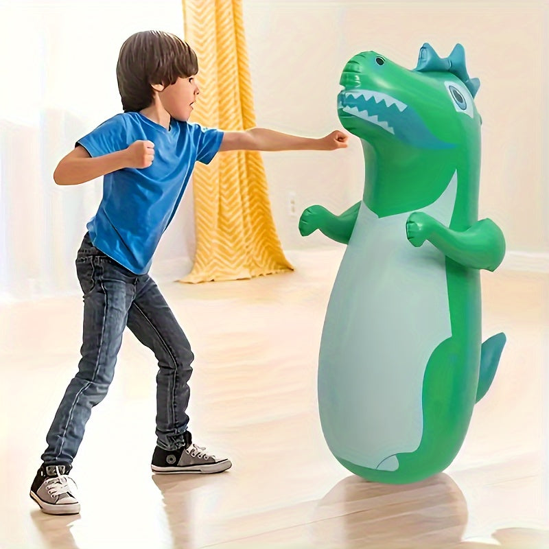 Aufblasbarer Dinosaurier-Boxsack – Lustiges Tumbler-Spielzeug für Kinder