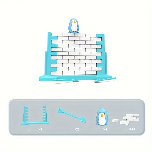Penguin Wall Challenge Game – Interactieve familiepuzzel voor kinderen