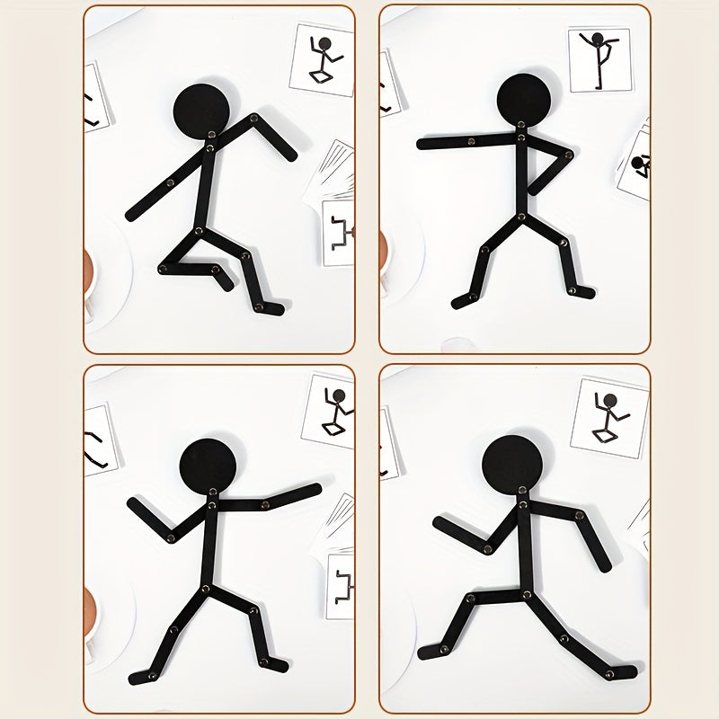 Schwarzes Puppenspiel aus Holz – Feinmotorikspielzeug
