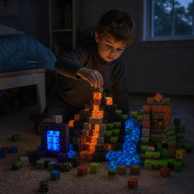 Magnet Blocks 150 Criativae - Glow in the Dark Magnetic Building Cubes