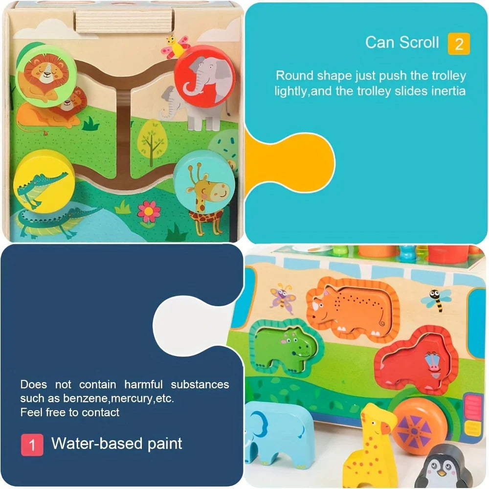 Wooden Carrot Sorting Toy – Shape & Vegetable Matching for Toddlers