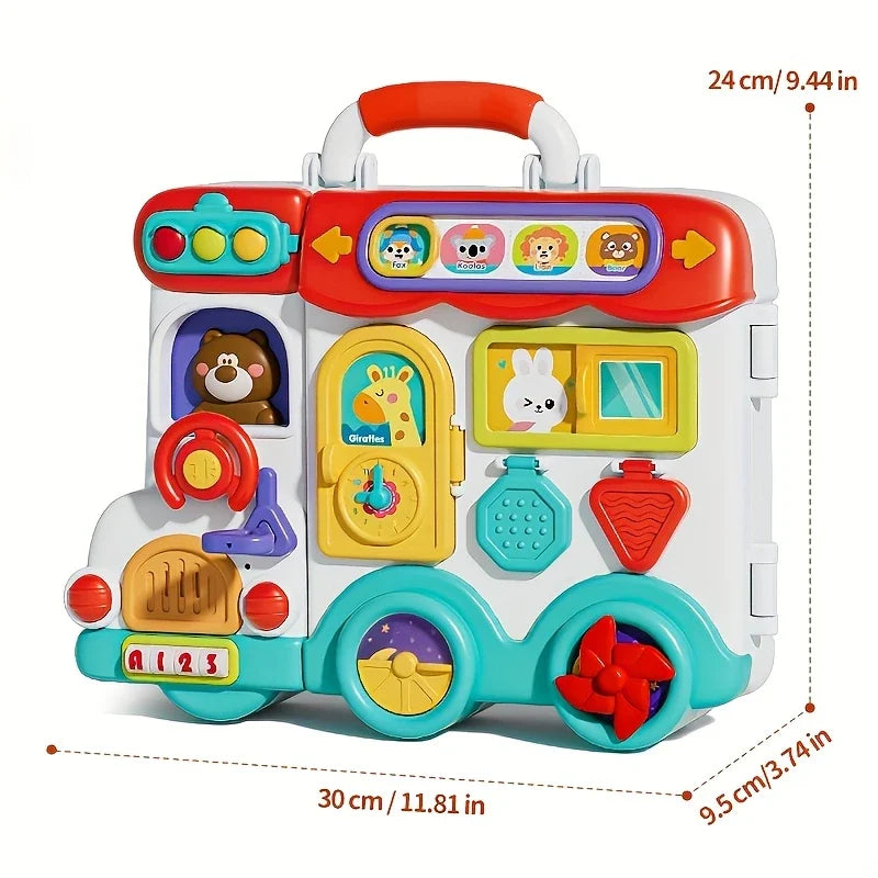 Busy Board for Kids – 54-in-1 Sensory Activity Toy with Lights & Sounds