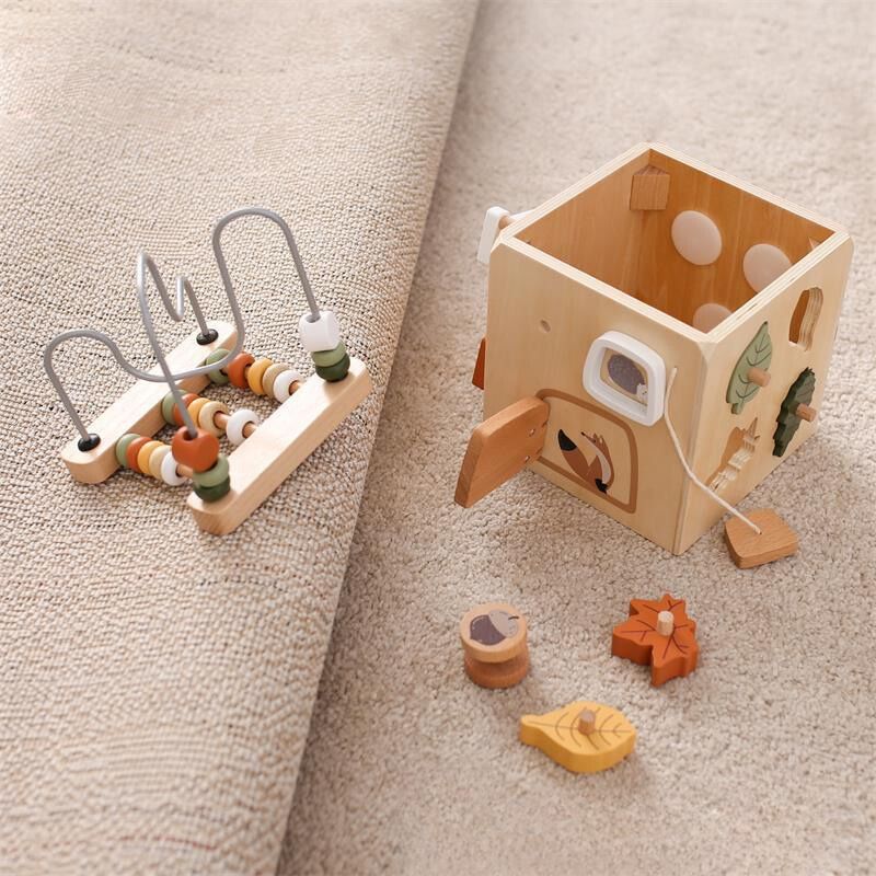 5-in-1 Wooden Early Learning Activity Toy Box