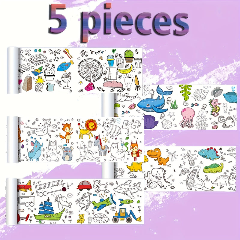 Long Drawing Roll for Kids – Foldable, Creative Fun | Art & Learning Gift
