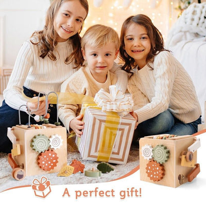 5-in-1 Wooden Early Learning Activity Toy Box