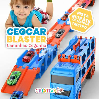 CegCar Blaster Criativae - Car Hauler Truck with 5 Ft Race Track