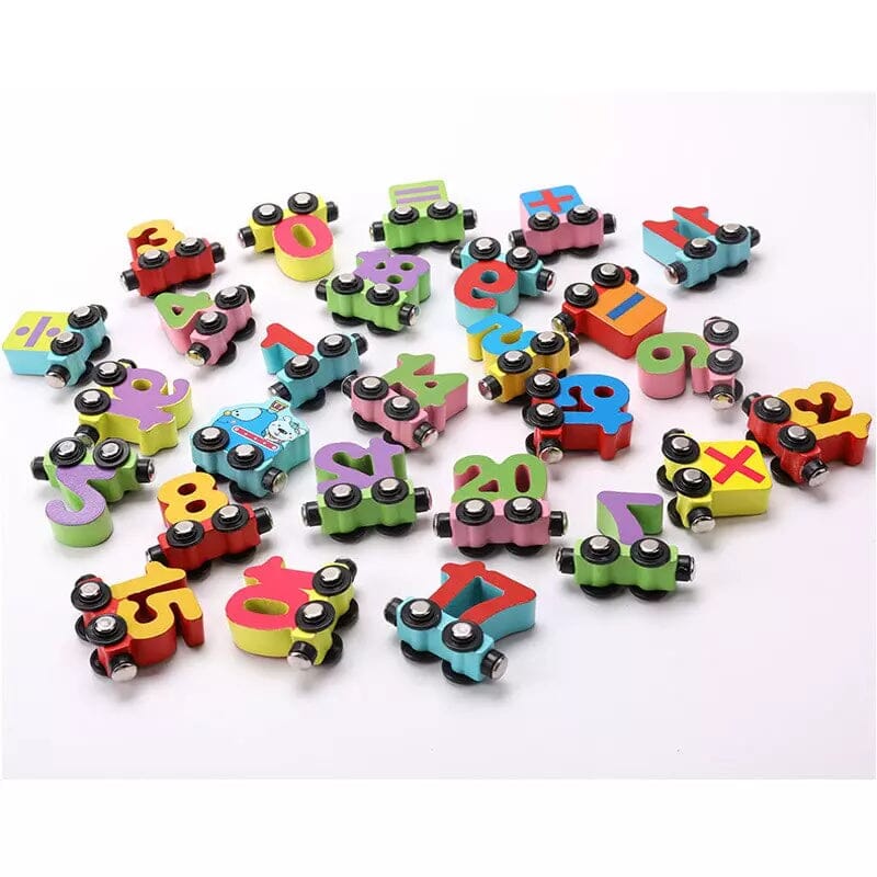 Number Train Criativae - Magnetic Wooden Counting Train 0 to 10