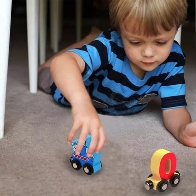 Number Train Criativae - Magnetic Wooden Counting Train 0 to 10