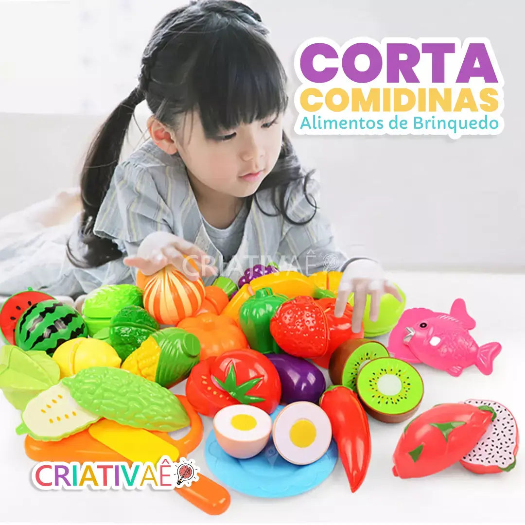 Chop Chop Kitchen Criativae - Cuttable Play Food Set for Kids