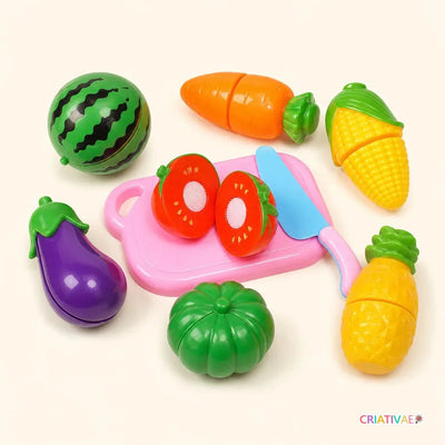 Chop Chop Kitchen Criativae - Cuttable Play Food Set for Kids