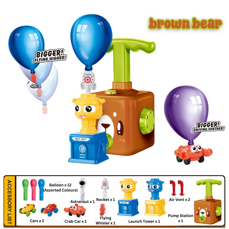 Balloon-Driven Car and Rocket Launching Kit