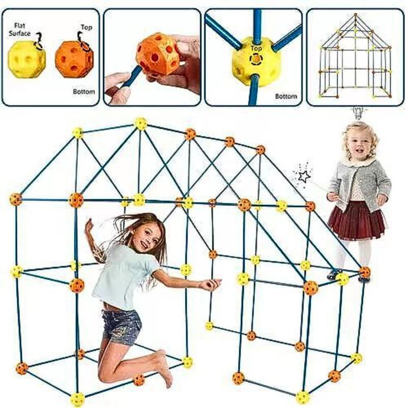 Fort Builder Construction Set – 158-Piece Fort Building Kit