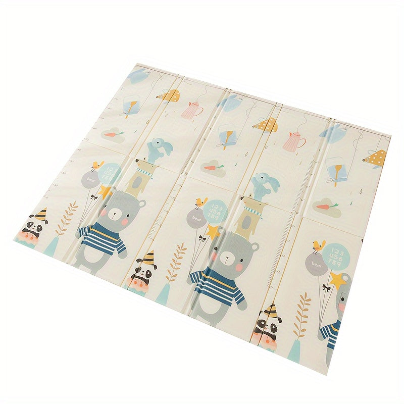 Soft Foldable Play Mat for Kids – Safe Non-Toxic Foam Pad with Cute Animal Design