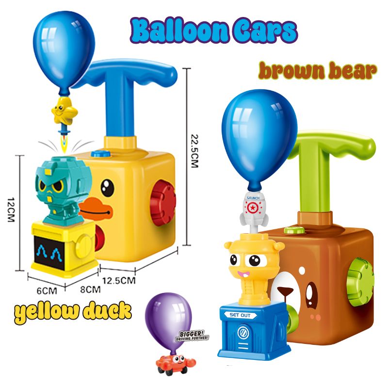 Balloon-Driven Car and Rocket Launching Kit